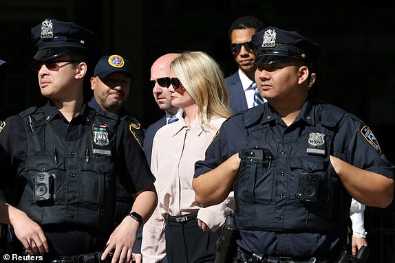 Kerry Morgan arrives at Federal court for the Sean "Diddy" Combs' sex trafficking and racketeering conspiracy trial at U.S. court in Manhattan, in New York City, U.S., May 19, 2025. REUTERS/Brendan McDermid