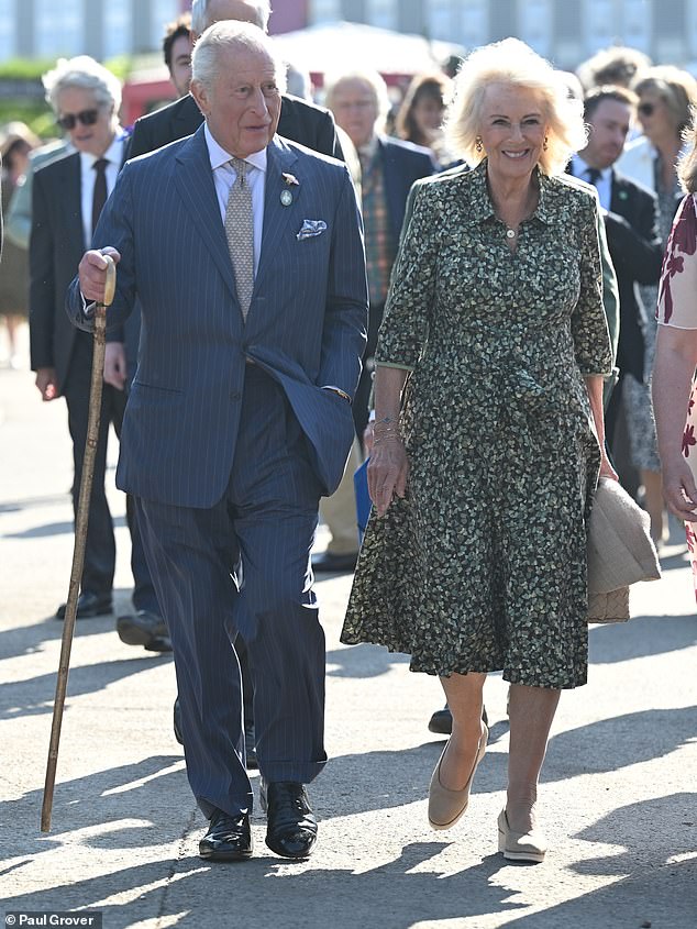 King Charles and Queen Camilla led the way this evening as they attended the RHS Chelsea Flower Show