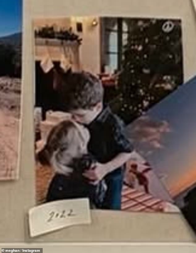In a surprising move, the mother-of-two shared an image of her children that showed Archie's face