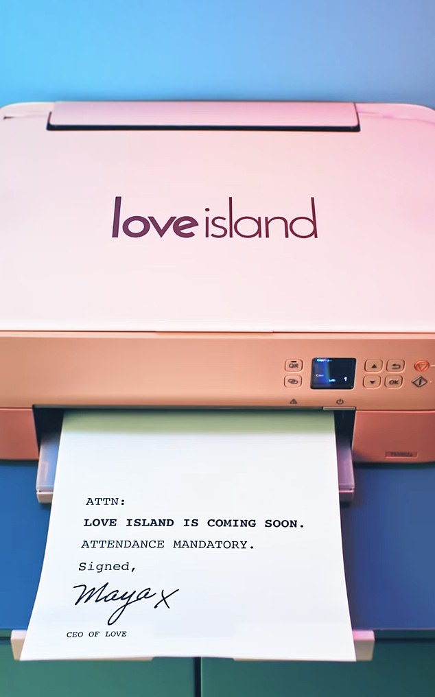 A short clip, shared to Instagram, revealed Love Island would be back on screens with a new series very soon