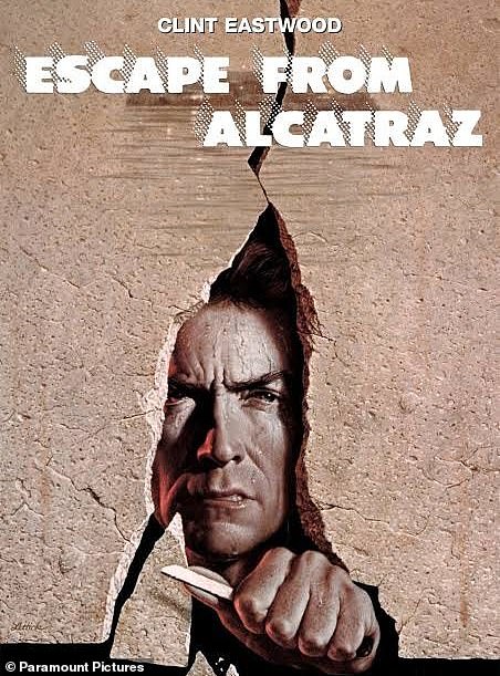 Eastwood seen the poster from Escape From Alactraz