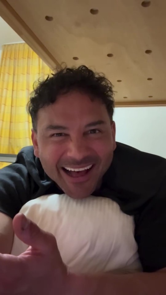 Ryan Thomas in a hostel.