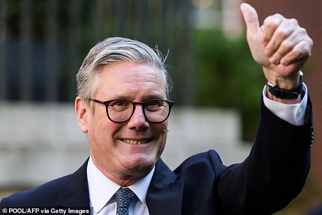 Sir Keir Starmer, pictured on Monday, has been accused of 'a great Brexit betrayal'