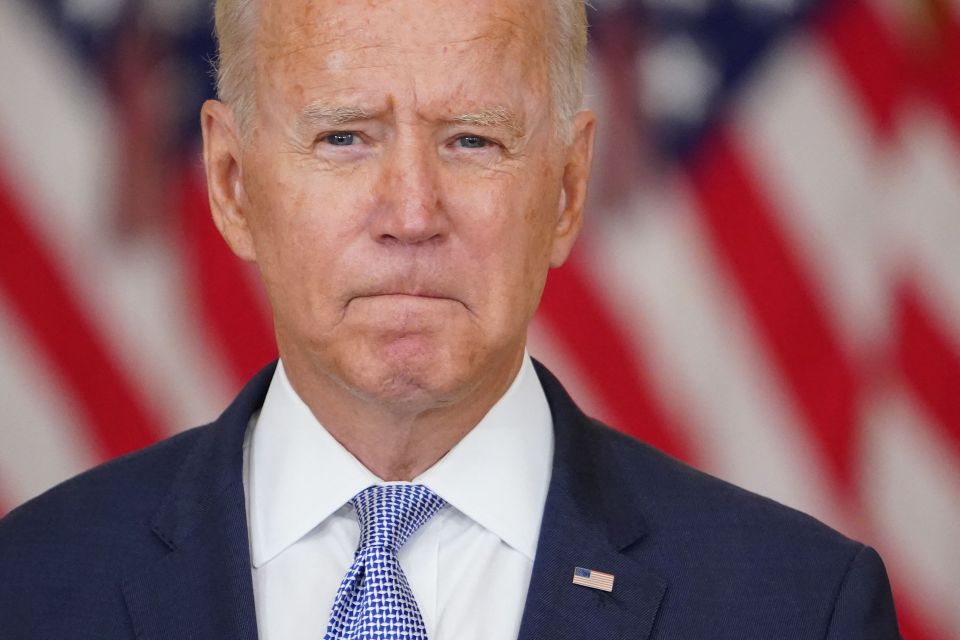 Close-up of President Joe Biden.