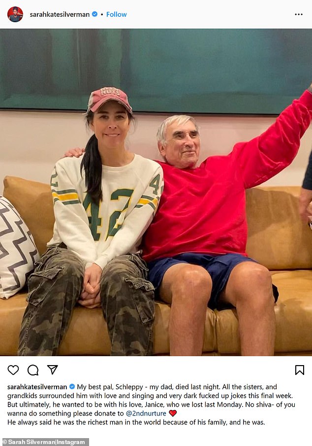 Her father passed away in 2023, shortly after the death of Janice, his second wife of over 40 years