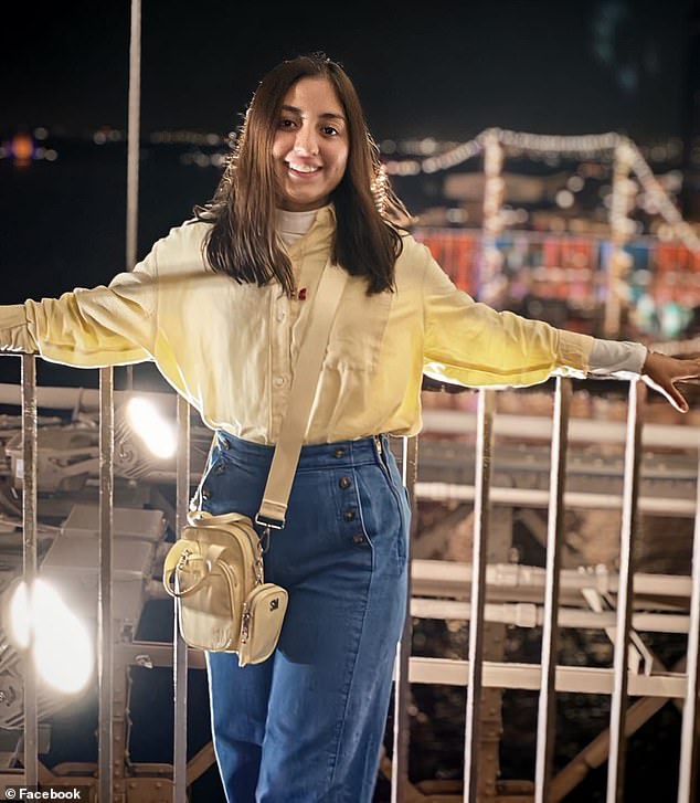 América Yamilet Sánchez (pictured), 20, has been identified as one of the two young sailors who died when the Mexican Navy training ship crashed into the Brooklyn Bridge Saturday