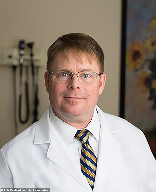 Dr O'Connor, pictured here, gave Biden a clean bill of health last year and said there were 'no new concerns