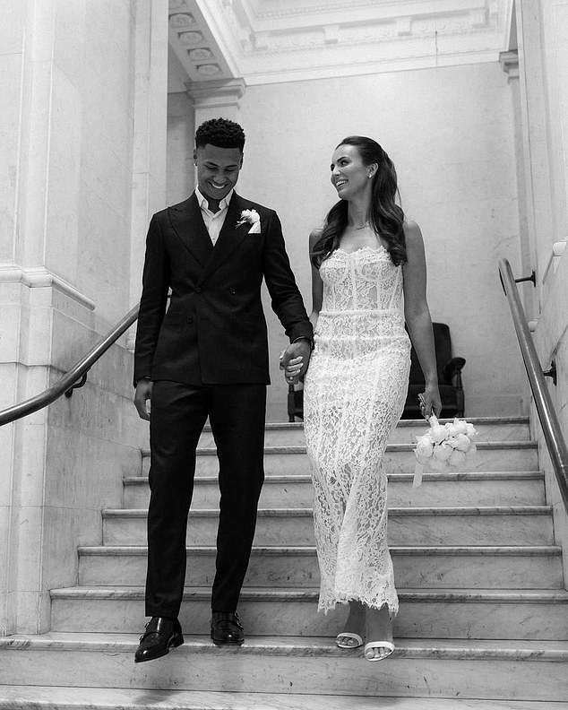 The couple shared pictures of their special day with their followers on Instagram