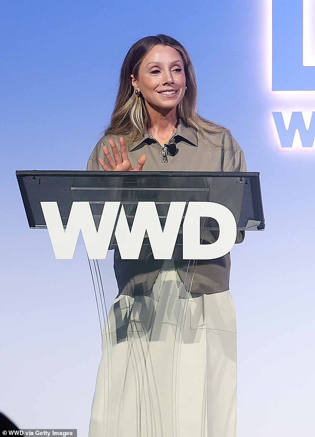 Cassandra Thurswell speaks at the WWD Beauty CEO Summit in New York City on May 7, 2025