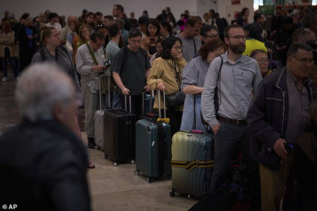 The outages caused huge disruption across Spain and Portugal (Sants pictured on April 29)