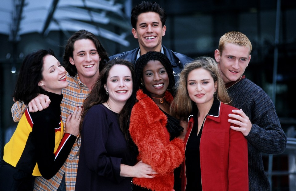 Hollyoaks cast photo, 1995.