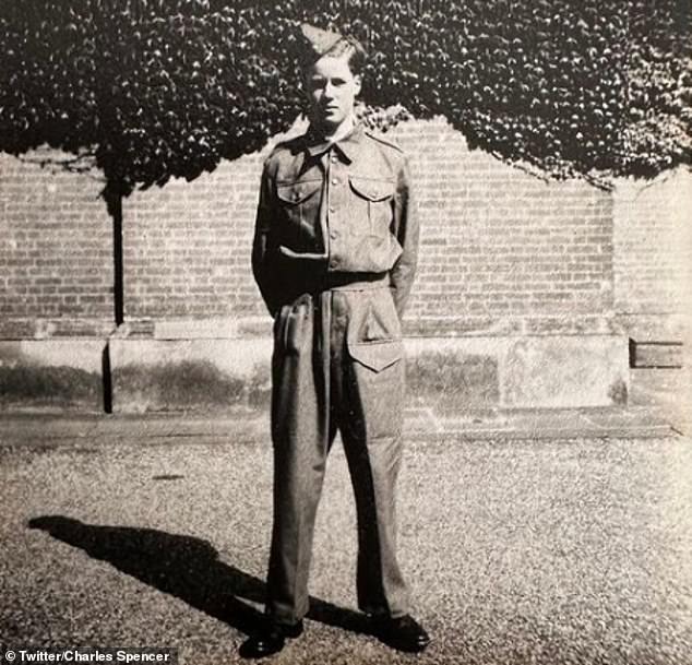 Royal fans have rushed to point out the resemblance between Prince George and his great-grandfather after a photograph of the late John, 8th Earl Spencer (pictured) was shared online