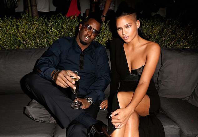 The shocking images were to jurors as Diddy's ex-girlfriend Cassie testified at his federal racketeering trial on Monday