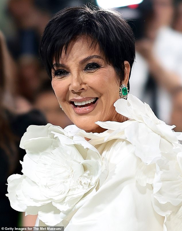 The celebrated momager looks decidedly different compared to just a year ago. Kris pictured here at the 2024 Met Gala in May lasy year