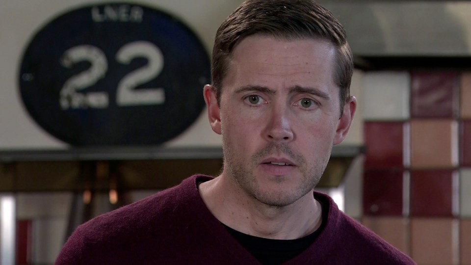 Daniel Brocklebank as Billy Mayhew in Coronation Street.