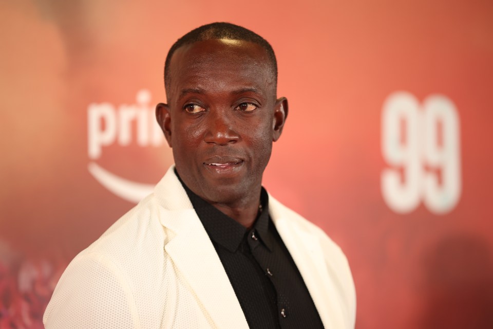 Dwight Yorke at the premiere of the documentary series "99".