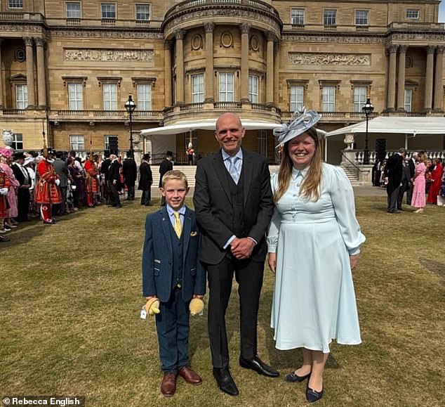 The family of Liz Hatton attending the Buckingham Palace garden party this afternoon
