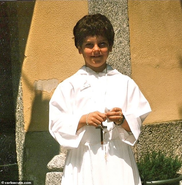 Acutis (pictured) was a devout Christian from a very young age and attended daily mass