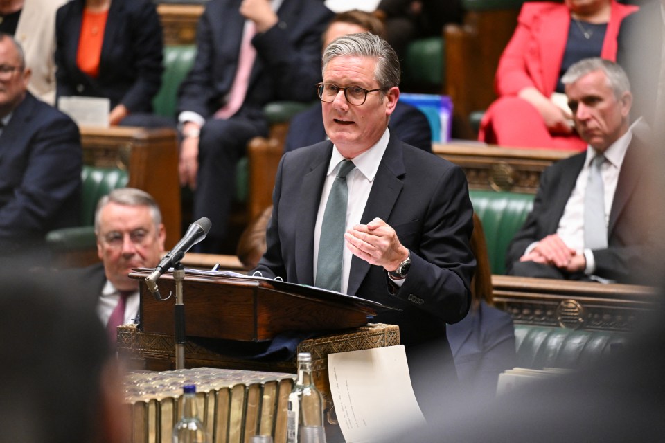 Keir Starmer addressing MPs in the House of Commons.