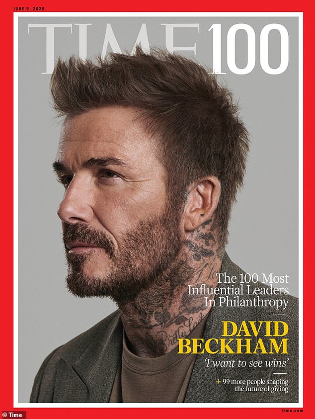 The former footballer, 50, who played for Manchester United and England, opened up about missing his successful football career in a new interview with Time Magazine on Tuesday