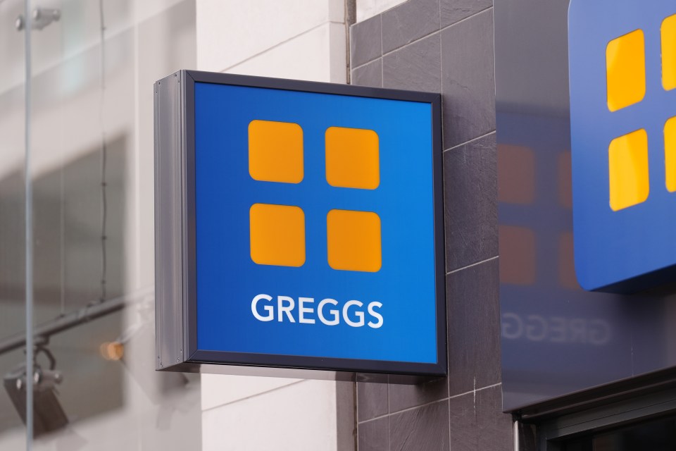 Greggs store sign.