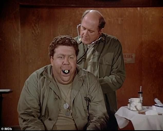 The star is pictured in M*A*S*H as Private Laroche in 1982