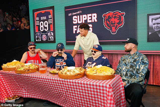 Wendt joined Sudeikis, Travis Kelce. Robert Smigel and Patrick Mahomes, onstage at 2024 Big Slick Celebrity Weekend in June 2024
