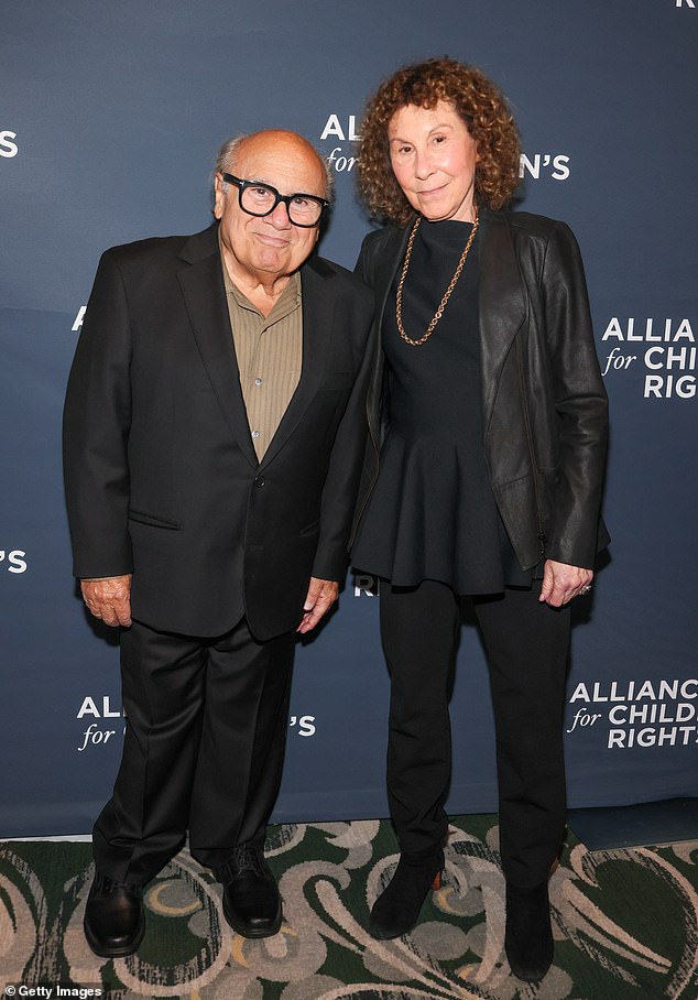 Perlman separated from her longtime husband Danny DeVito in 2017, but they have remained good friends since and have no plans to divorce. They share three children; pictured April 30 in Beverly Hills