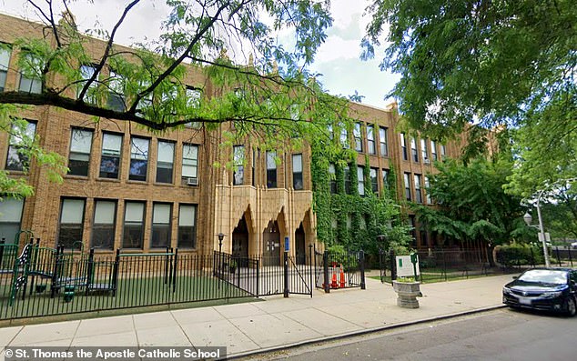 Ray lived for two years less than a block away from the St. Thomas the Apostle Elementary School