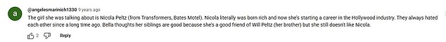 Fans at the time speculated she was referring to Nicola as they took to social media to air their views