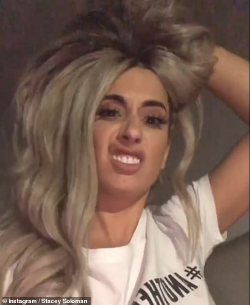 Stacey Solomon said she likes wearing wigs to cover up her grey hairs without having to constantly dye it and to help conceal broken strands