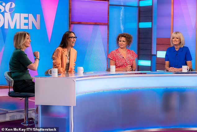 A Loose Women source revealed the likes of Kaye, Nadia and Jane are all contracted by the show whereas Myleene Klass appears on an ¿ad hoc¿ basis (pictured May 2025)
