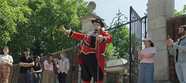 A town crier officially announced the piglet's birth outside the hospital on Tuesday morning