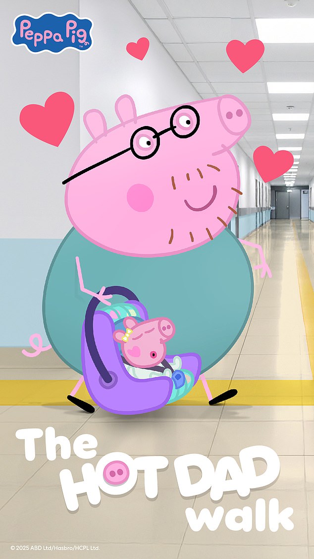 The name and first pictures of Peppa Pig's baby sister were revealed on Tuesday