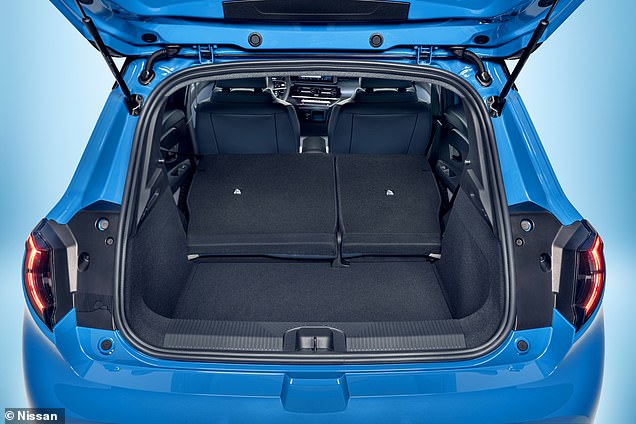 The new Micra will come with the option of a 40kWh or 52kWh battery. These are claimed to provide 192 and 253 miles of range on a single charge respectively