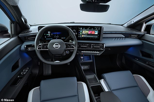 Micra's interior does feel like a Renault 5 E-Tech cut and paste; it uses the same fabrics, 10-inch dual screens (on higher trims, seven and 10-inch on lower trims) and shares the same electronic software