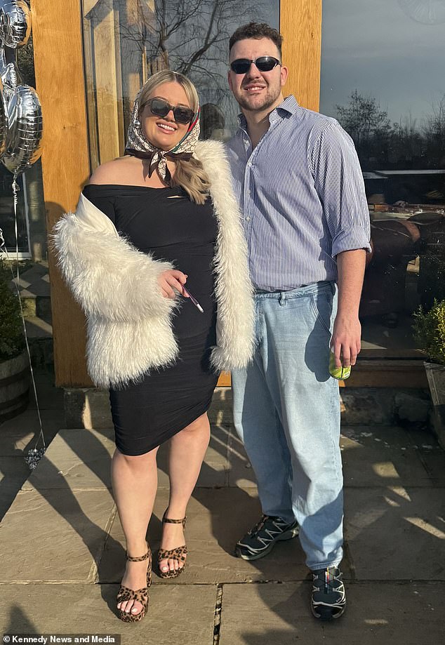 Sophie (pictured with James) now encourages other people to 'be present' so they don't miss out on creating meaningful connections
