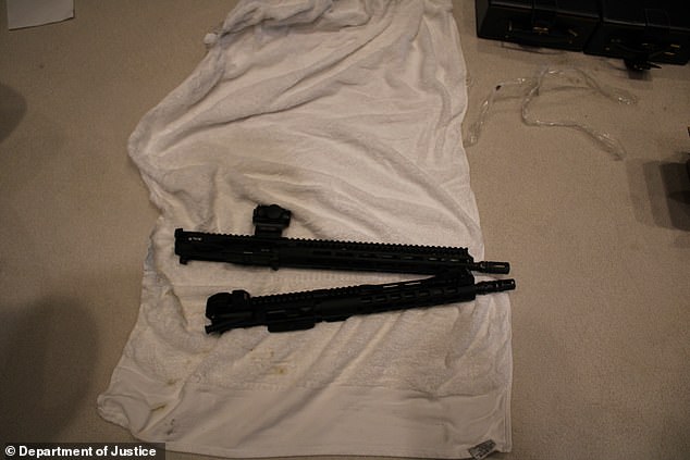 Parts of AR-15 assault rifles were found inside the opulent mansion, Diddy's sex trafficking trial was told