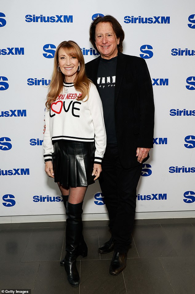 When asked about her love life - she is dating John Zambetti - Jane said she is thriving because she has an 'open heart.' Seen in January with John in NYC