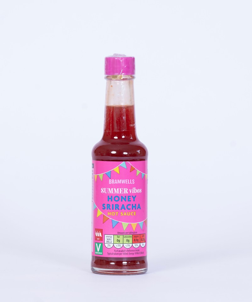 Bottle of Bramwells Summer Vibes Honey Sriracha Hot Sauce.