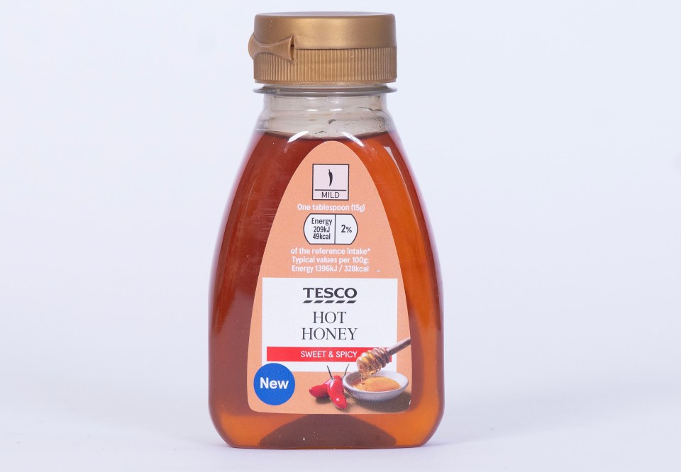 Tesco Hot Honey bottle.