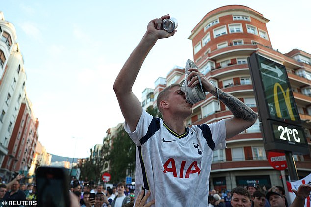 One local complained that English fans just want to drink having descended on the city