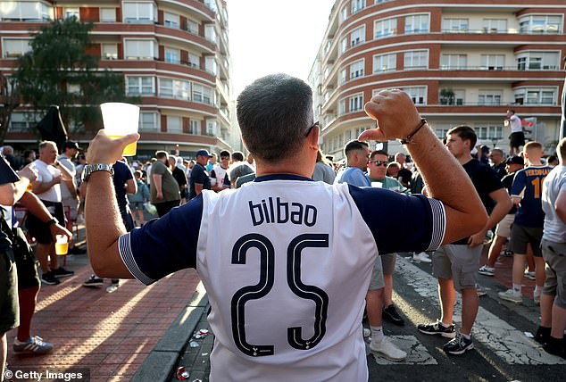 Fans have reportedly been drinking beer costing double the normal price in Bilbao