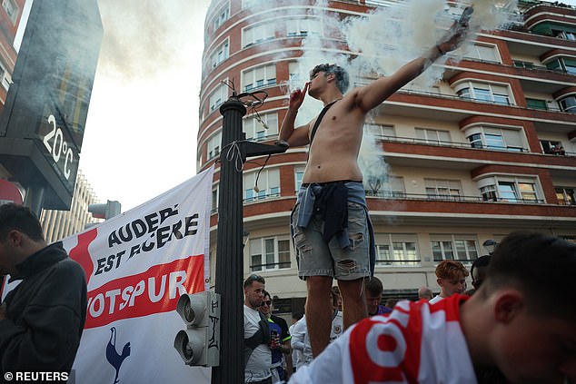 No major incidents or arrests, however, have been reported at locations where fans are staying