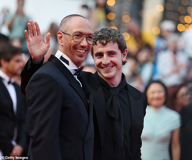 He was joined by director Oliver Hermanus, though his co-star Josh O'Connor did not appear to be in attendance