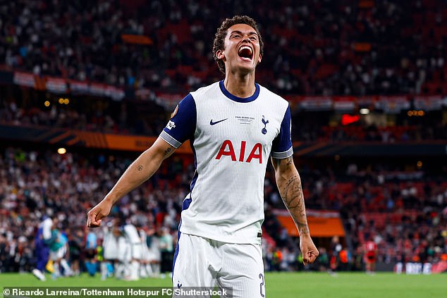 Brennan Johnson scored the all-important goal to end Tottenham's 17-year trophy drought