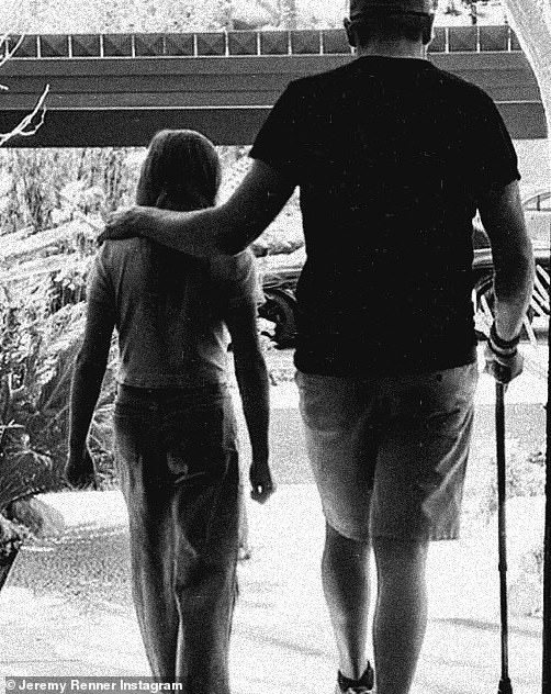 Renner made it his mission to get better for the sake of his family - especially daughter Ava