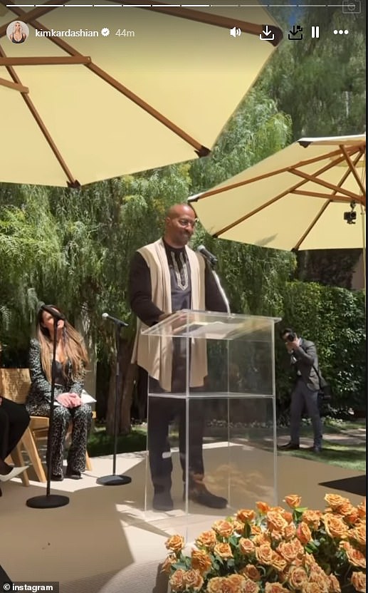 CNN's Van Jones also appeared at the ceremony, praising her for her criminal justice efforts