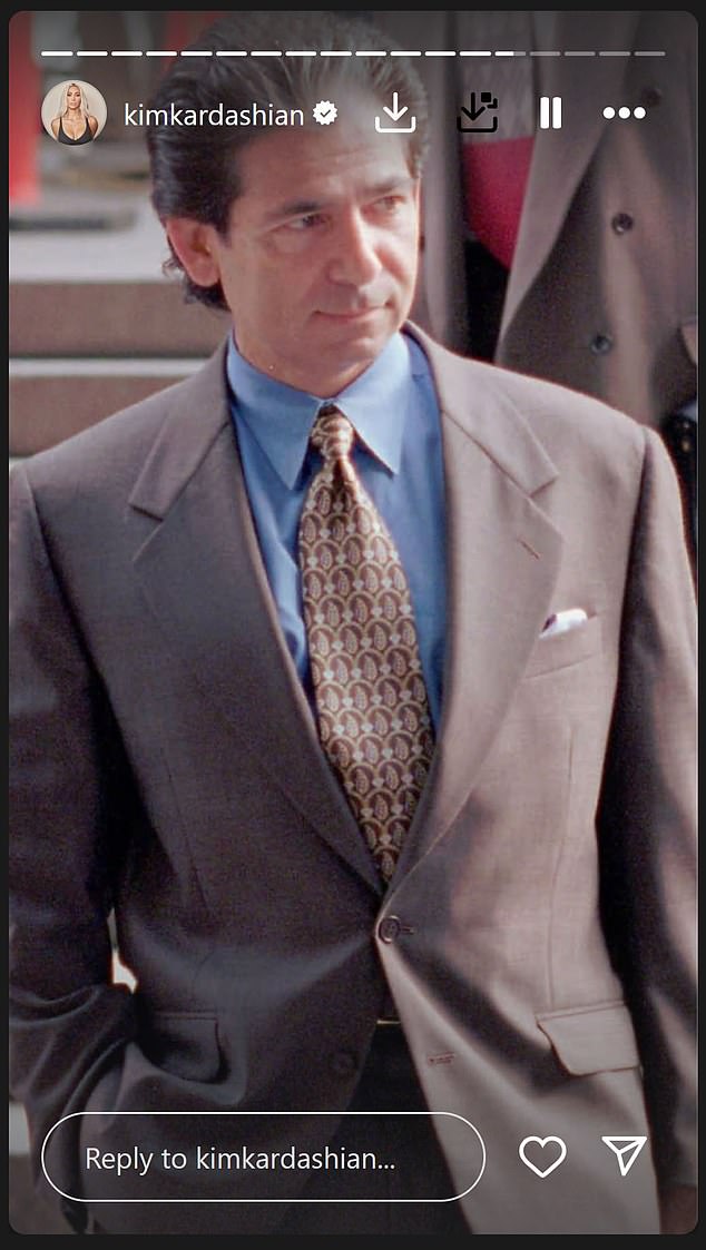 The star's late father, legendary attorney Robert Kardashian, was clearly on her mind during the special day, as she shared a photo of him