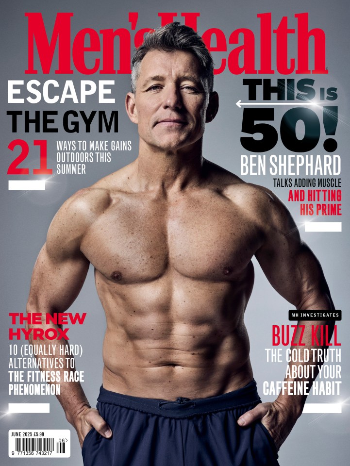 Men's Health magazine cover featuring Ben Shephard.